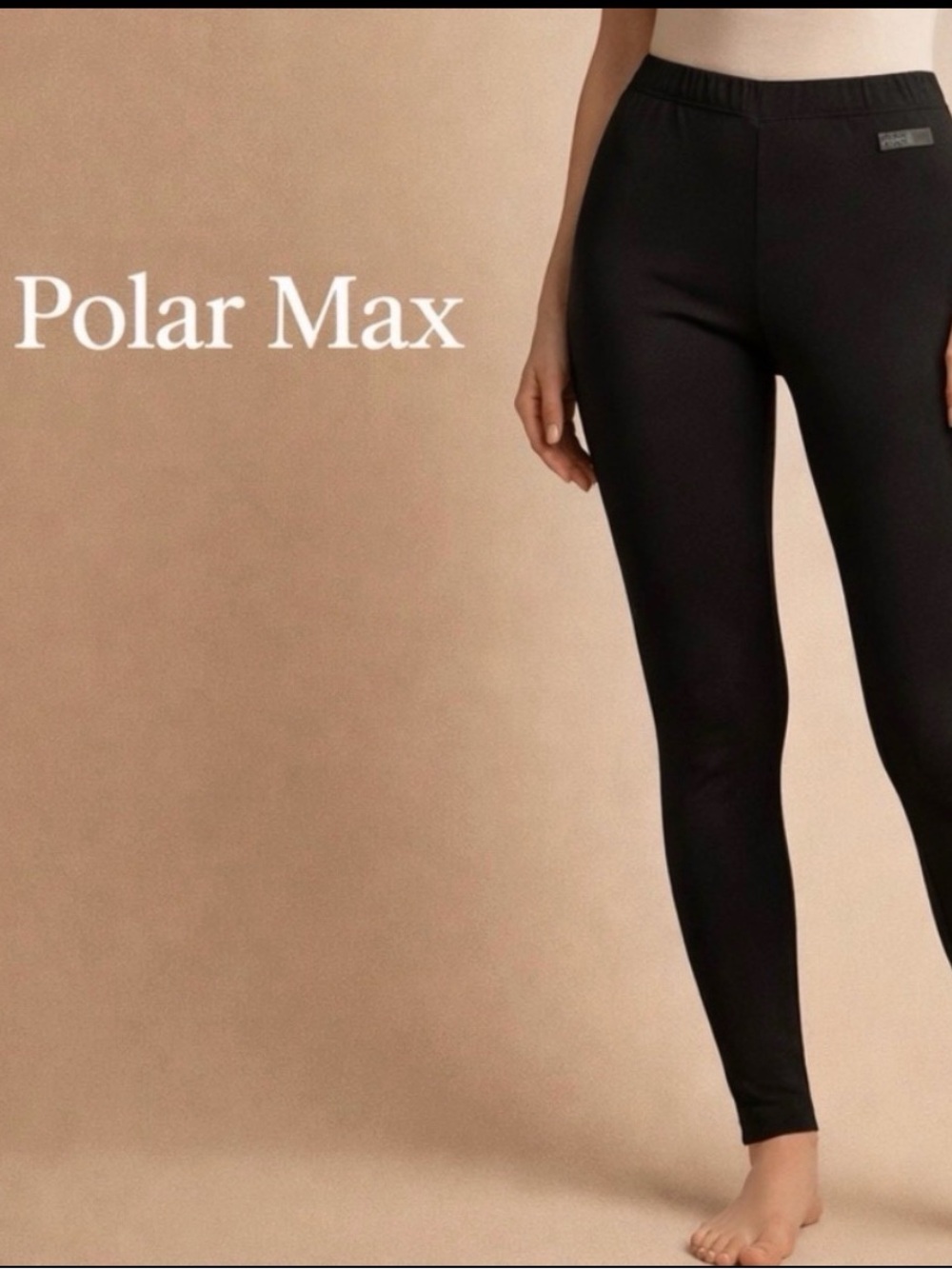 Polar Max Women's Black Thermal Base Layer Legging Pants Cold Weather P Size: S